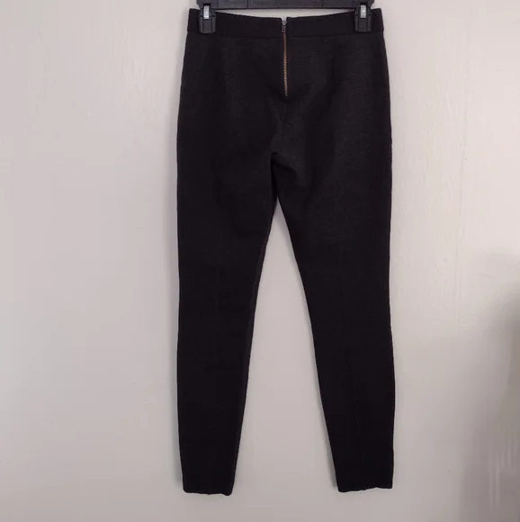 J Crew Gray Ponte Knit Pixie Pant w Exposed Back Zip 31090 - Picture 2 of 15